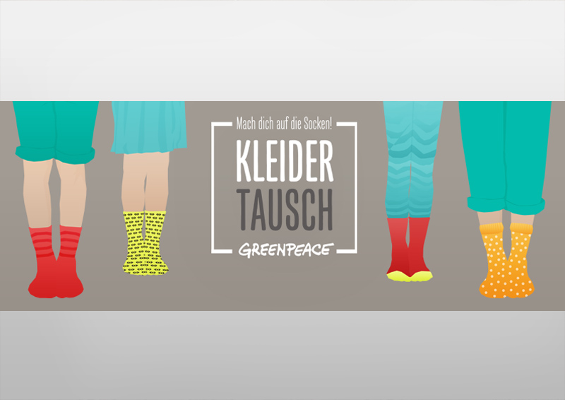 Greenpeace Kleidertauschparty: »Mach dich auf die Socken!«