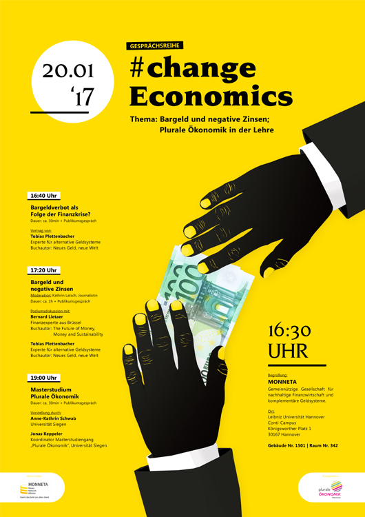 Plakat | #change economics | MONNETA